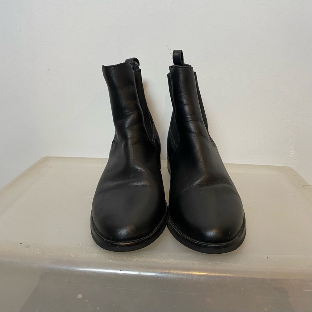 Thursday Boot Company Black Leather Chelsea Ankle Boots